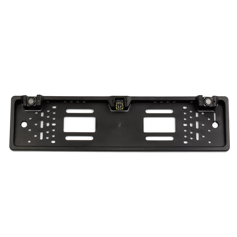 Nebublu Car Backup Camera, European License Plate Frame, 12 LED Rear View Camera, Reversing System, Parking Sensor