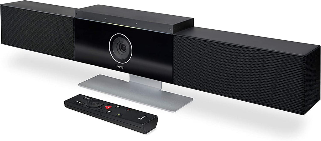Open Box Poly Studio 4K Video System Speaker Bar Small & Medium Conference - Black