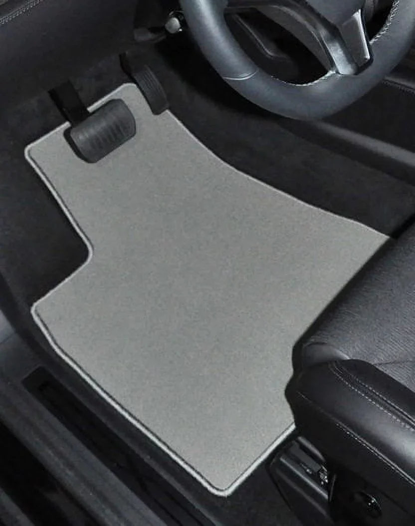 GGBAILEY Toyota Highlander Grey Classic Carpet Car Mats / Floor Mats, Custom Fit for 2014, 2015, 2016, 2017, 2018, 2019 - Medium Trunk / Cargo Mat w/ Rear Saddle Down