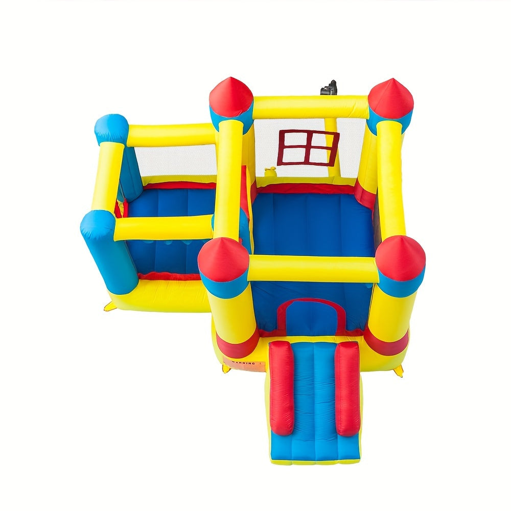 DFSDFGF32 3.2*3*2.5m 420D Thick Oxford Cloth Inflatable Bounce House Castle Ball Pit Jumper Play Castle Multicolor