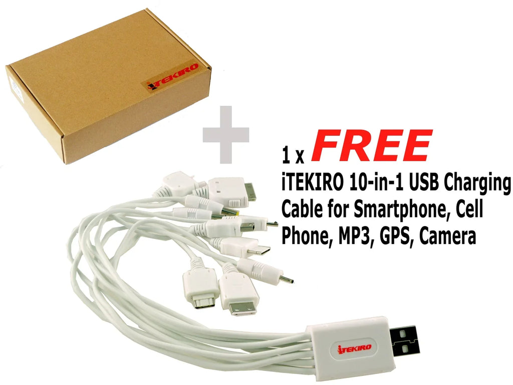 iTEKIRO 65W AC Adapter for Ideapad 110 80T7002NCF, 110 80T7002PCF, 110-15ACL 80TJ 15.6", 110 80TJ002CUS, 110 80TJ002EUS, 110 80TR0004US, 110 80TR0005US, 110 80V70000US