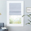 Exclusive Home Esme Total Blackout Roman Shade, 23"x64", Slate Blue