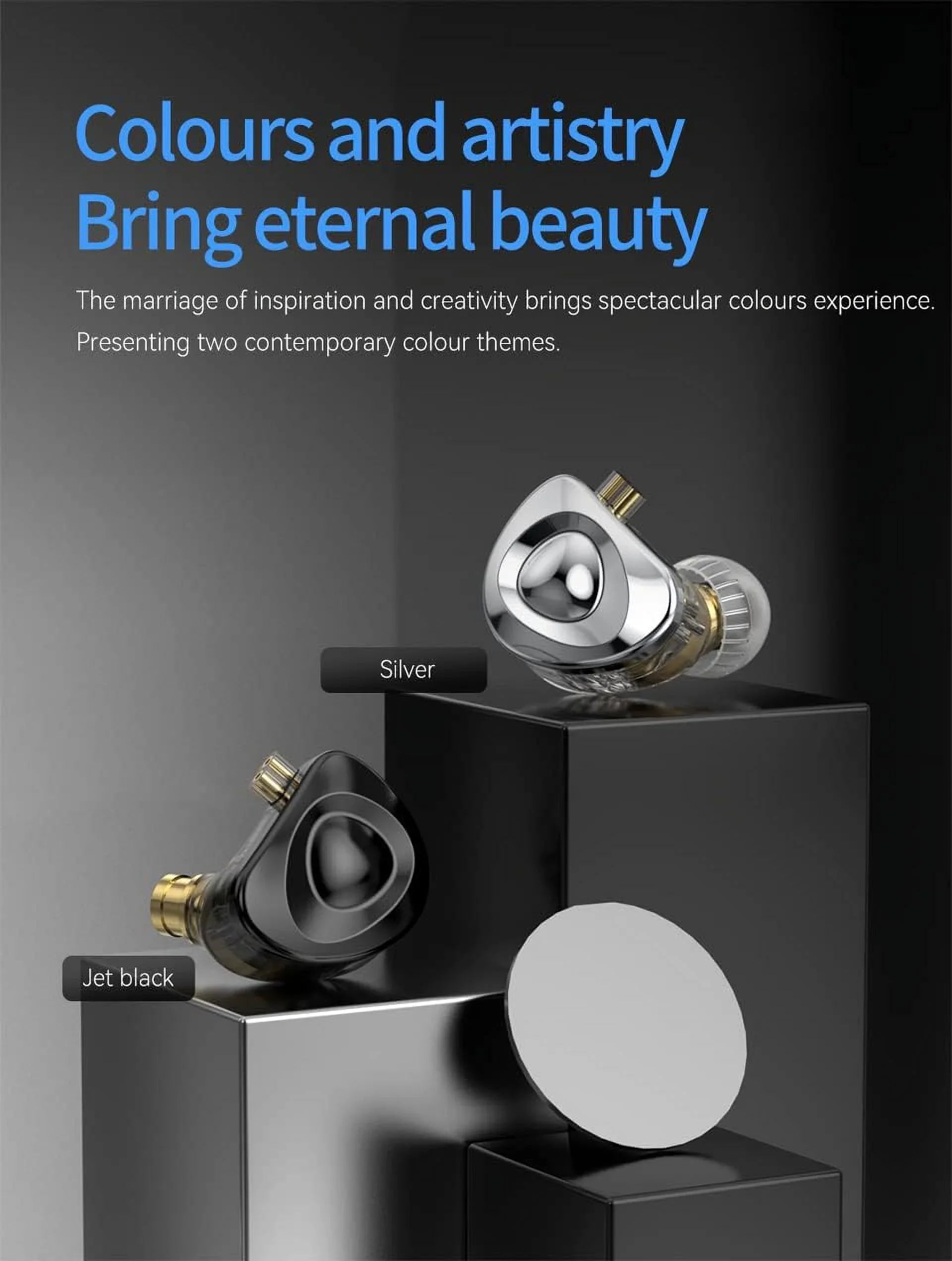 Kinboofi TRN MT4 in Ear Monitor Headphone, 10mm Dual Magnet Dyna Drive Earphone with 4-core Silver-Plated Copper