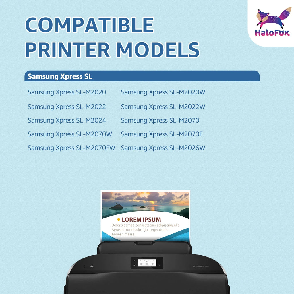 MLT-D111S D111S 111S MLT111S Toner Cartridge for Samsung MLT-D111S D111S 111S MLT111S for Samsung M2020w M2070fw M2020 M2070 M2070w M2024w M2022w M2071W (Black, 2-Pack)