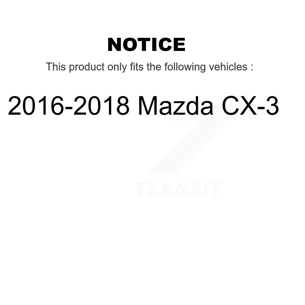 Front Rear Ceramic Brake Pads Kit For 2016-2018 Mazda CX-3 KCX-100524
