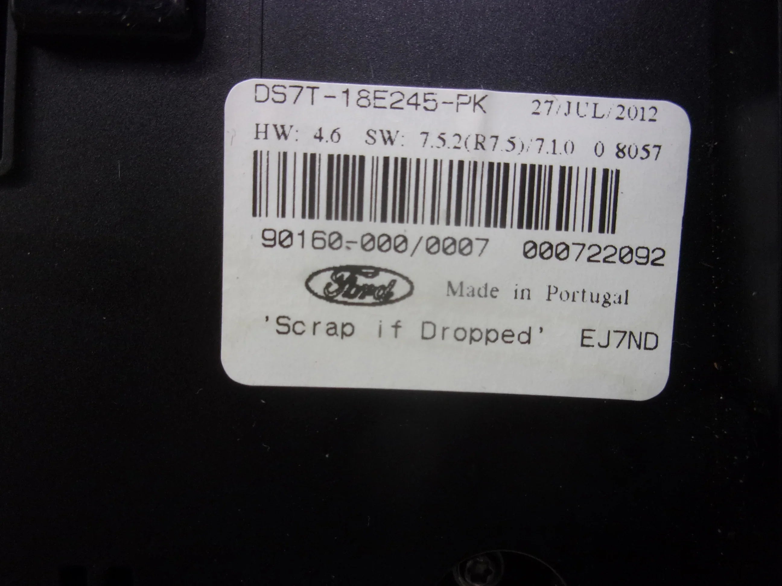 Pre-Owned 2013 Ford Fusion Sony Radio Control Panel Climate Control DS7T-18E245-PK OEM (Good)