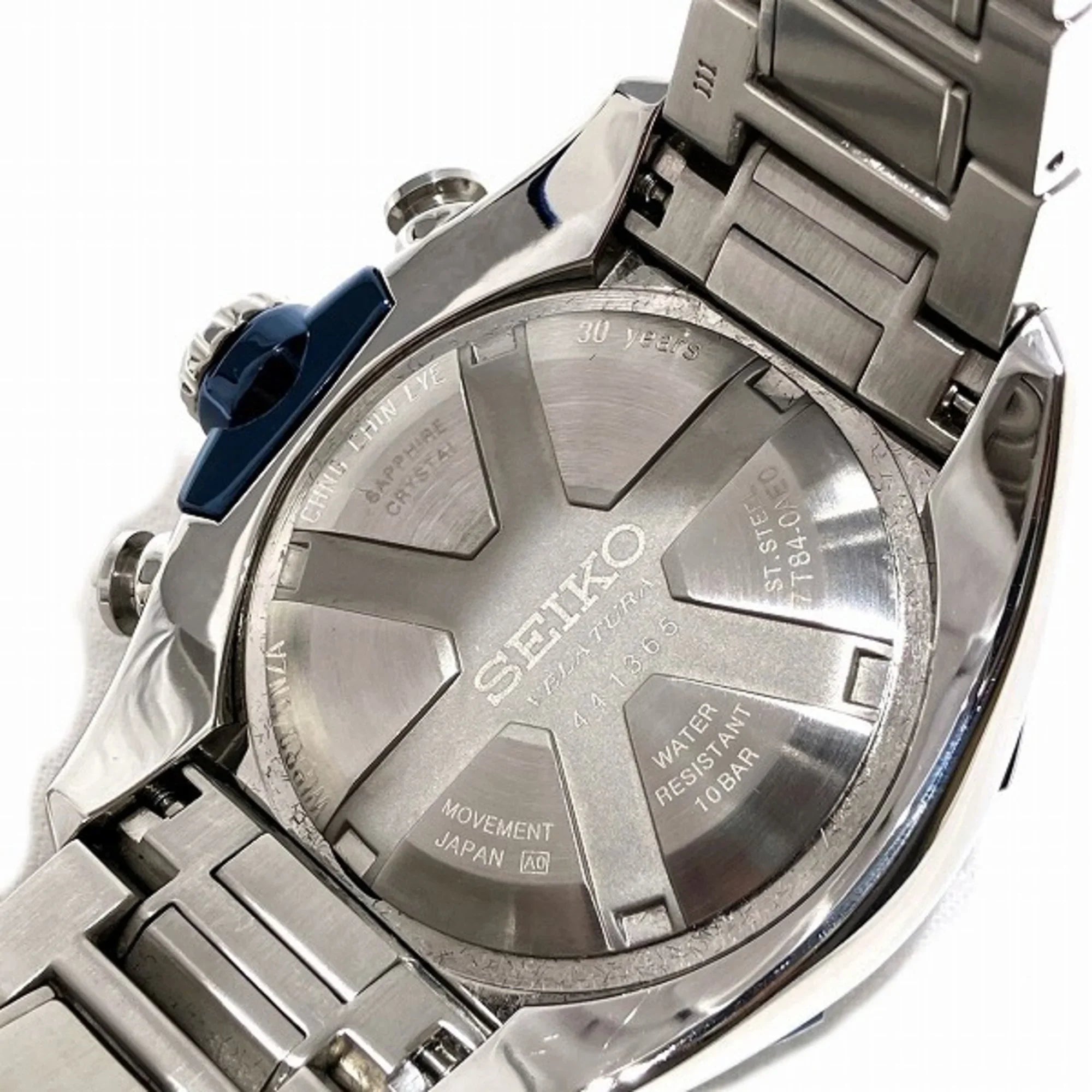Pre-Owned Seiko Velatura Yachting Timer 7T84-0AE0 Quartz Chronograph Watch Men's (Like New)