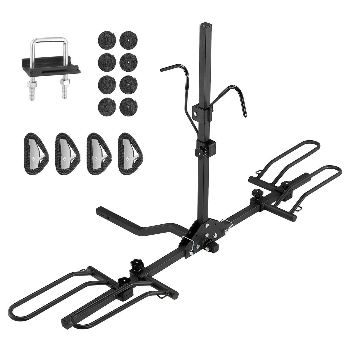 Hitch Mount Folding Carrier Car Truck SUV 1.25"/2" Receiver 2-Bike Rack