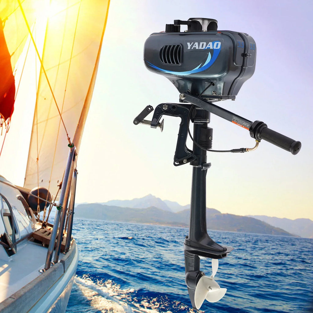 DENEST 3.5HP 2 Stroke Outboard Motor Fishing Boat Engine CDI Water Cooling 4000-5000rpm