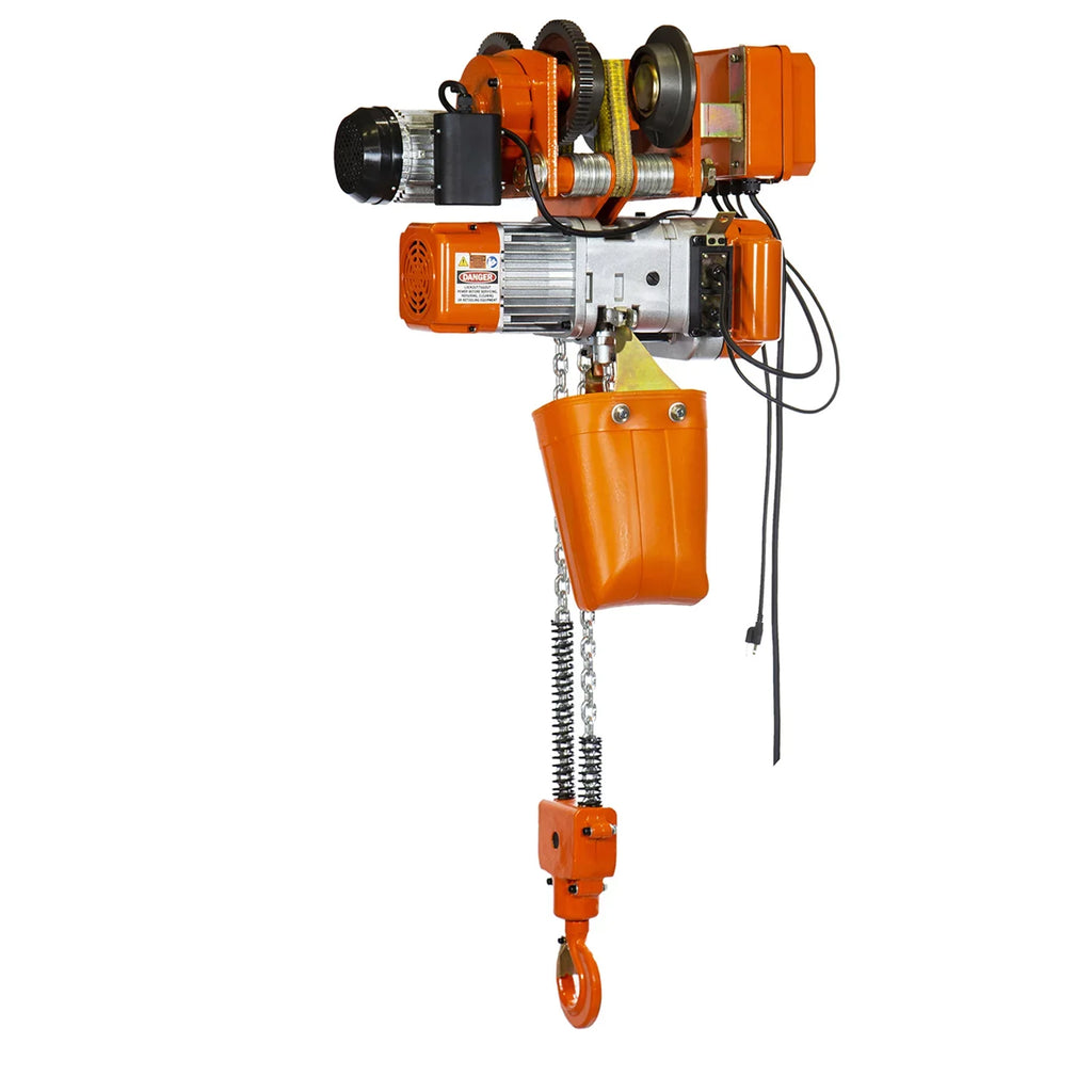 Prowinch 1 Ton Electric Chain Hoist Power Trolley 20 ft. G80 Chain M3/H2 220V