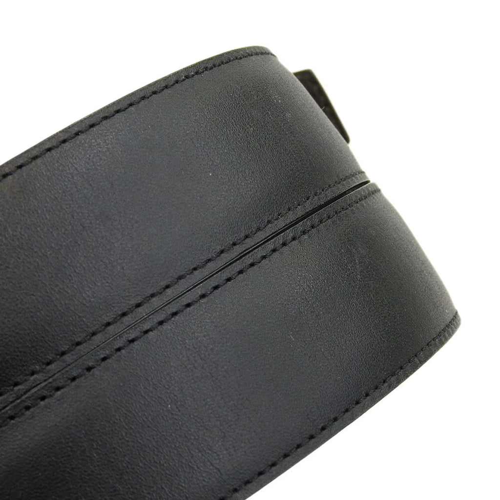 Pre-Owned Cartier CARTIER Happy Birthday Waist Belt Leather Black L5000405 (Good)