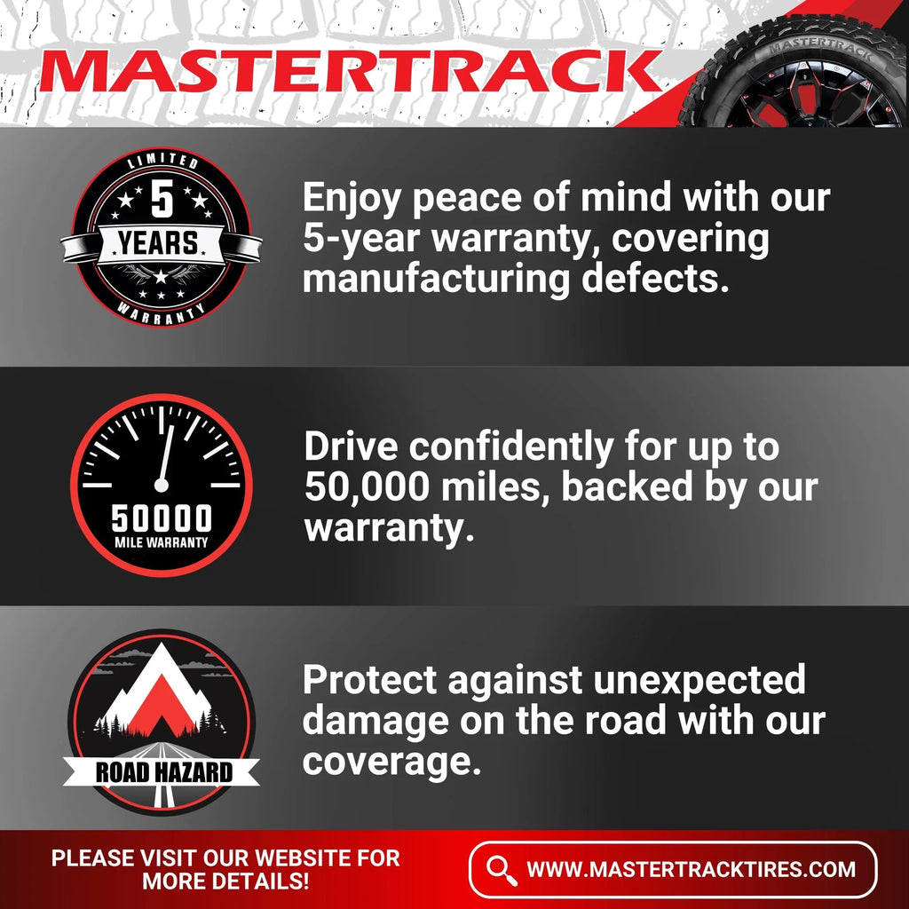 Mastertrack BADLANDS AT All Terrain LT275/70R18 10 Ply E 125S SUV Light Truck Tire 275/70/18(Tire Only)