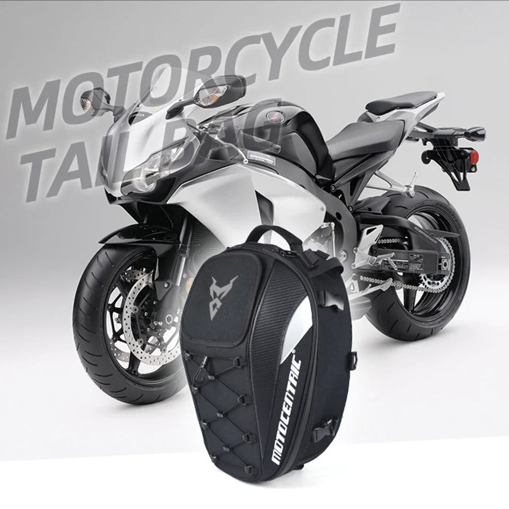 Motorcycle Saddle Bag Dual Use Motorbike Luggage Storage Bags Grey