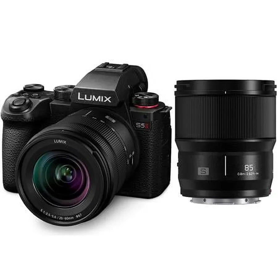 LUMIX S5 II Mirrorless Camera with LUMIX S 20-60mm f/3.5-5.6 and 85mm f/1.8 Lens for Leica L