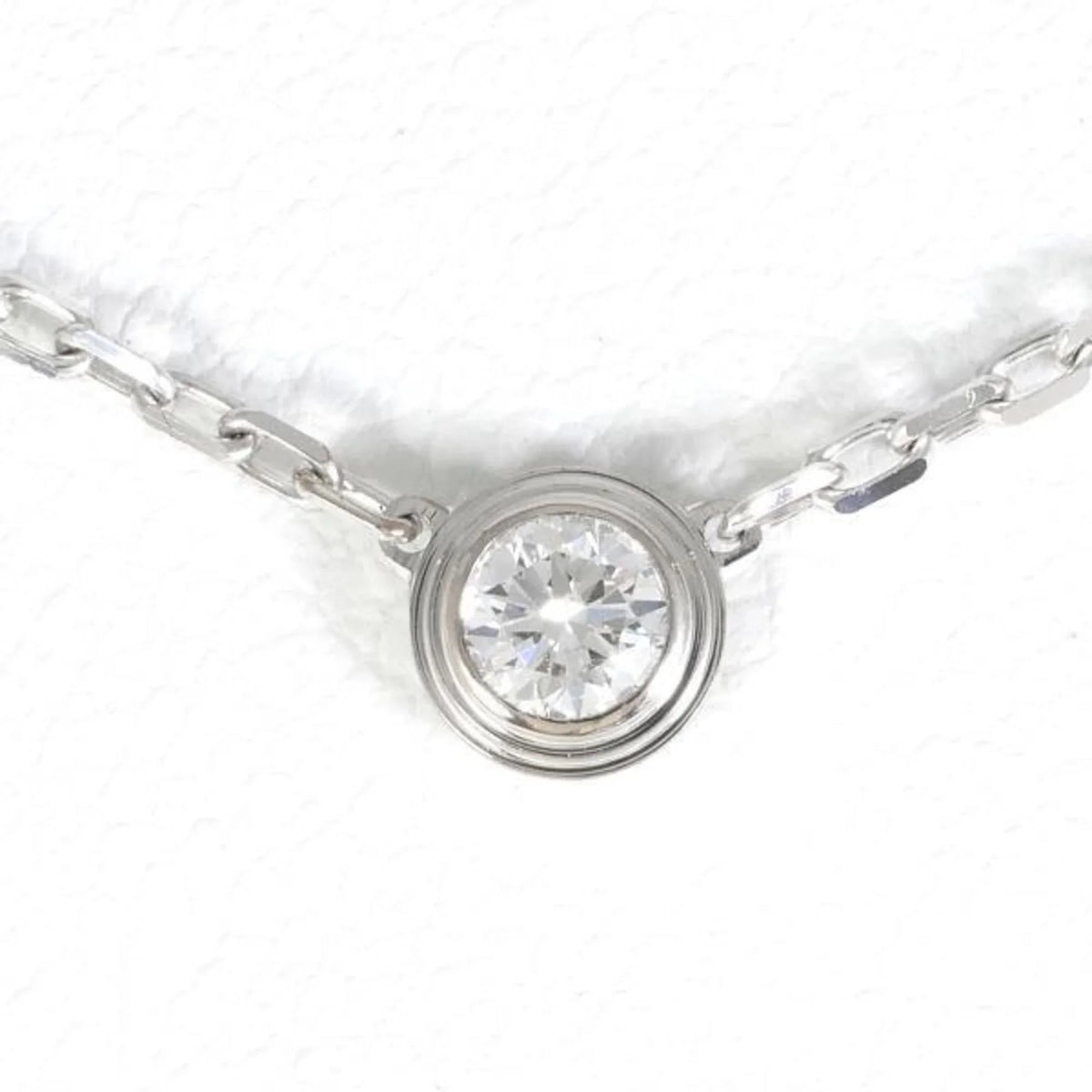Pre-Owned Cartier D'Amour SM K18WG Necklace Diamond Total weight approx. 3.0g Approx. 41cm Similar (Good)