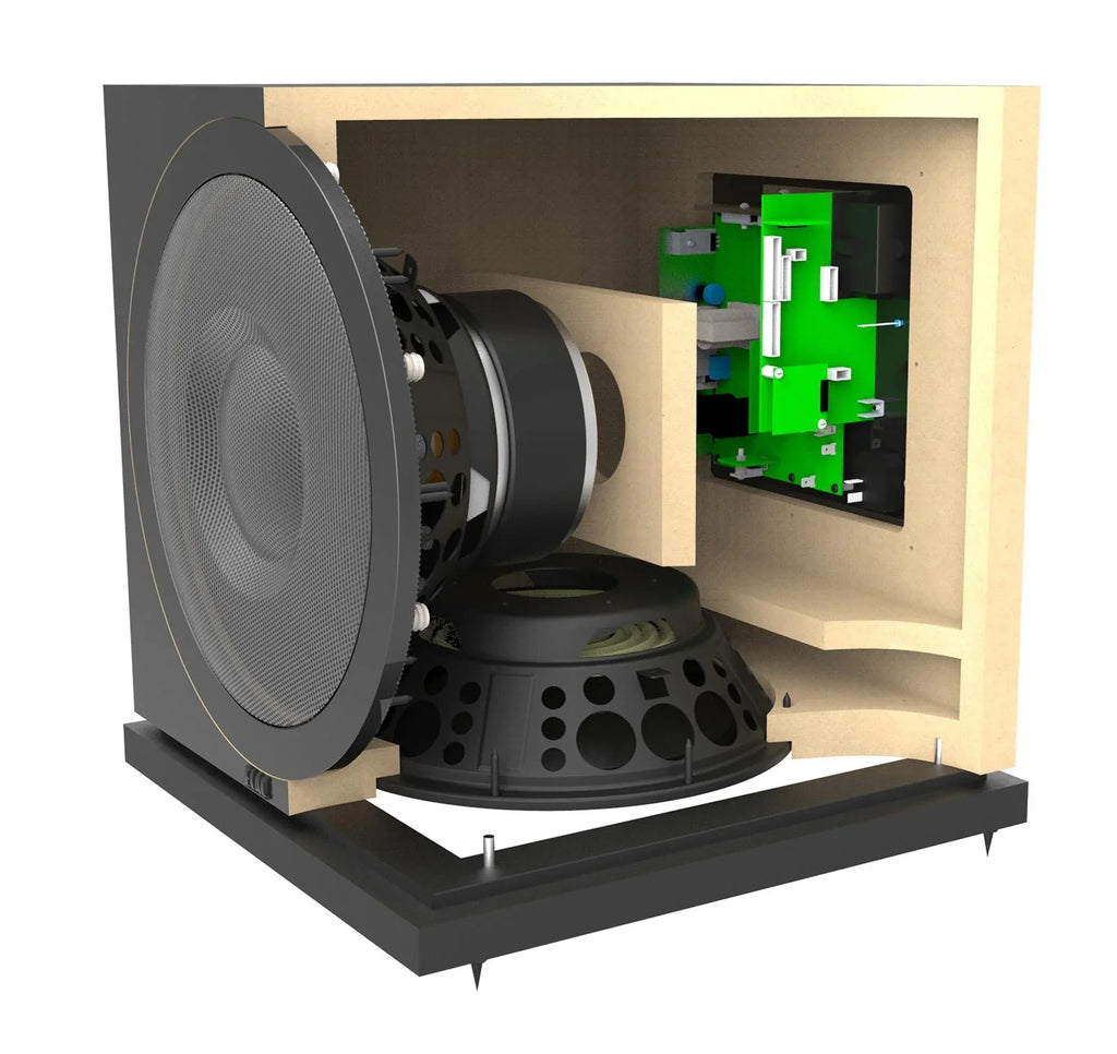 ELAC Debut 2.0 SUB3010 400 Watt Powered Subwoofer, Black