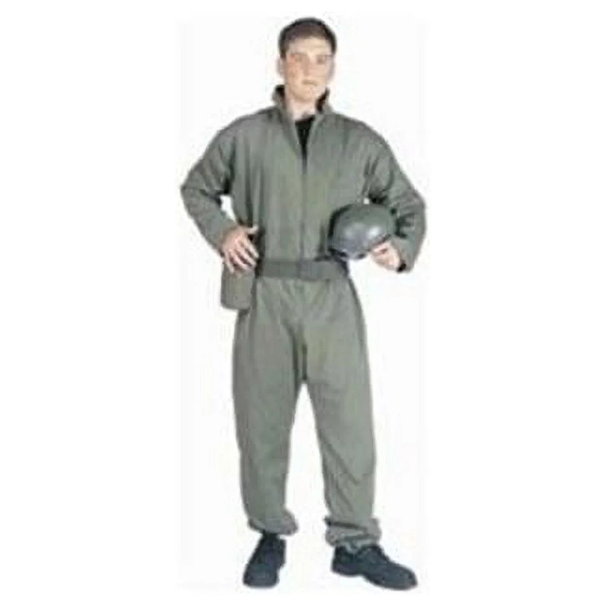 Plus Size Army Jumpsuit with Helmet Costume