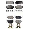 Front Rear Semi-Metallic Brake Pads Kit For Ford Edge Mazda CX-9 CX-7 Lincoln MKX KPF-100094