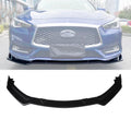NINTE Front Bumper Lip for 2017-2023 Infiniti Q60 Gloss Black 3PCS