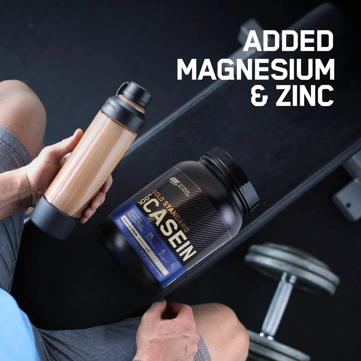 Optimum Nutrition, Gold Standard 100% Casein, 24g Protein Powder, Chocolate Peanut Butter, 1.87 lb