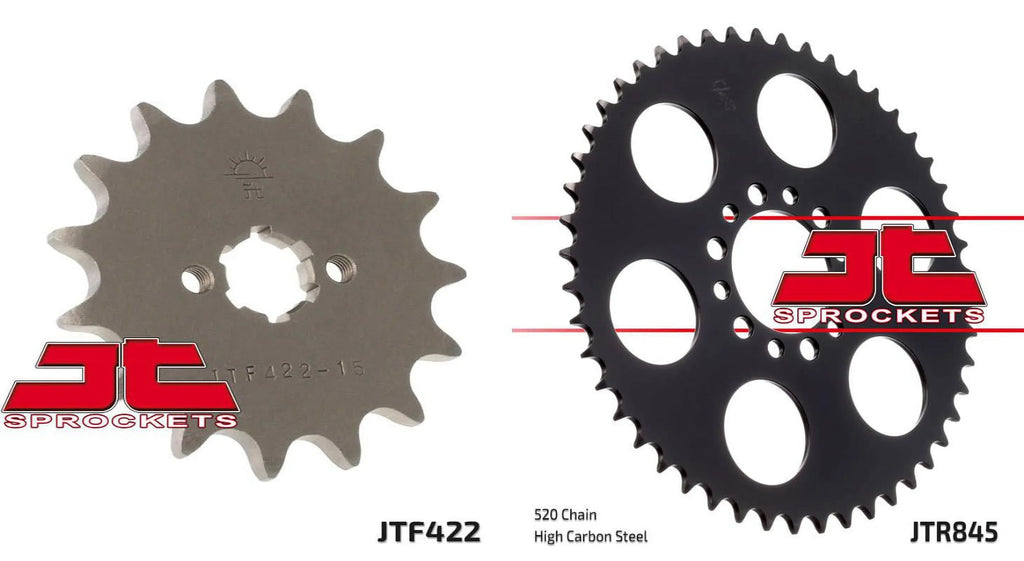 Front & Rear Sproket Kit for YAMAHA IT125 G,H-USA 80-81 JT Sprockets