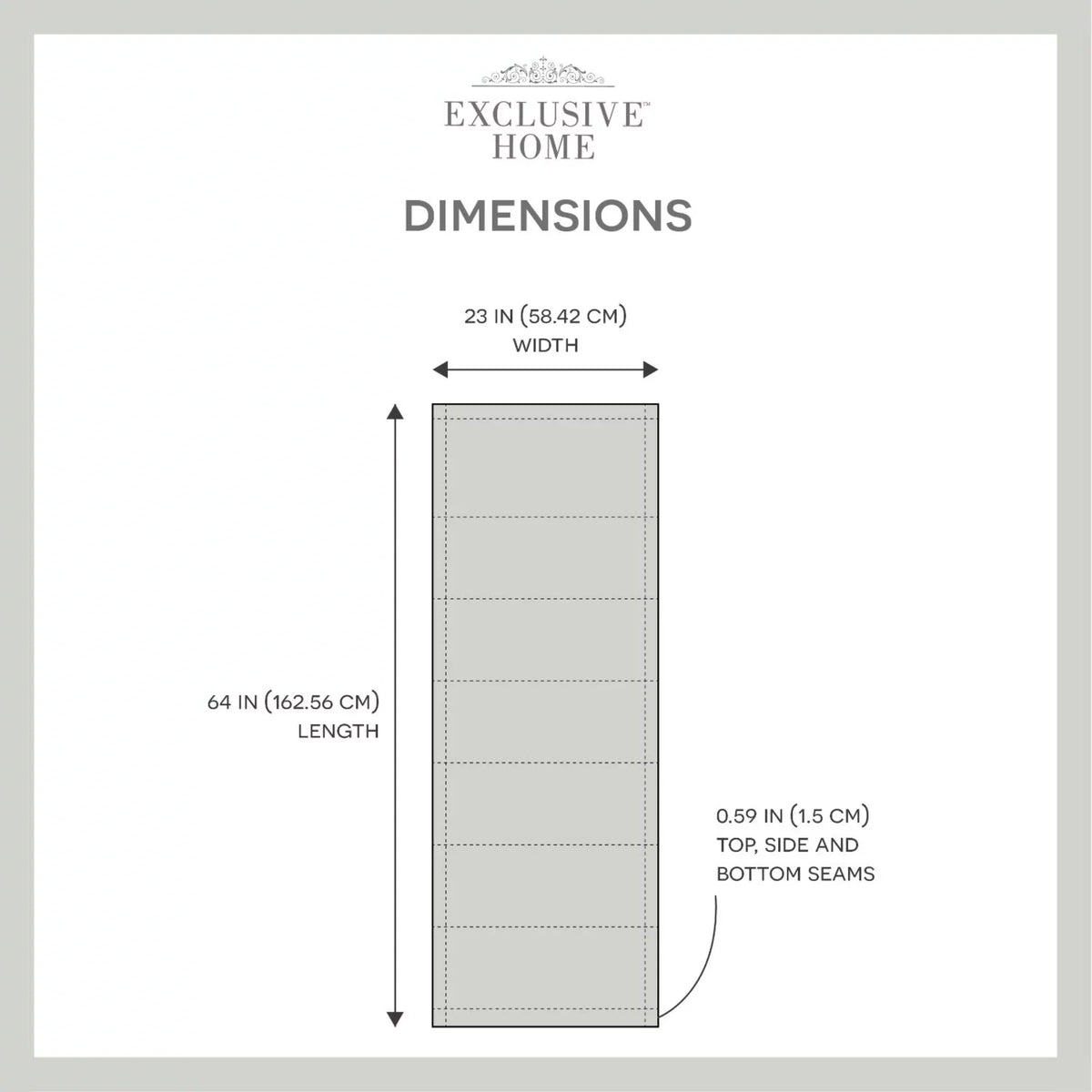 Exclusive Home Esme Total Blackout Roman Shade, 23"x64", Slate Blue