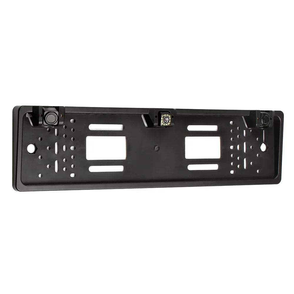 Nebublu Car Backup Camera, European License Plate Frame, 12 LED Rear View Camera, Reversing System, Parking Sensor