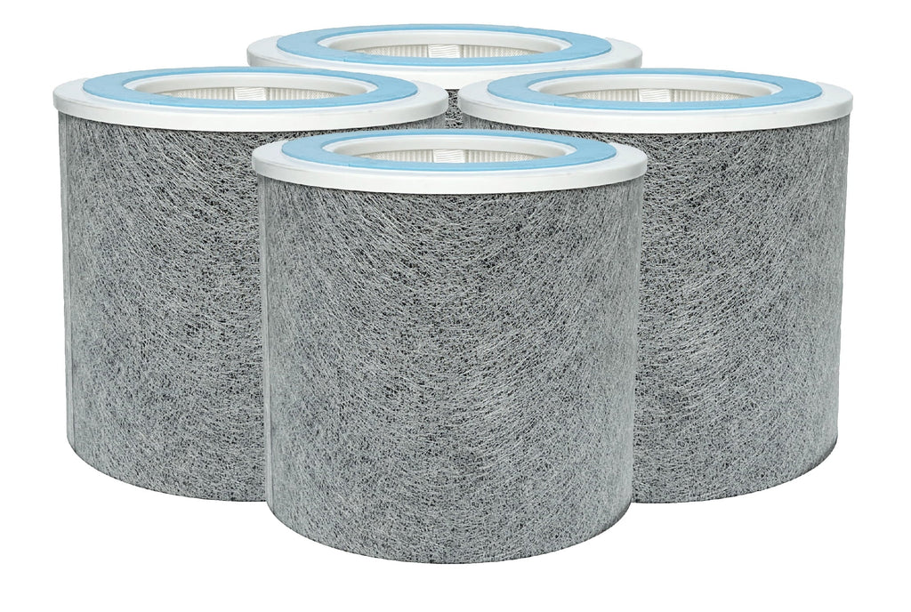HP102 True HEPA Filter Replacement Activated Carbon For Shark Air Purifier HP102 HC452, 4 Packs