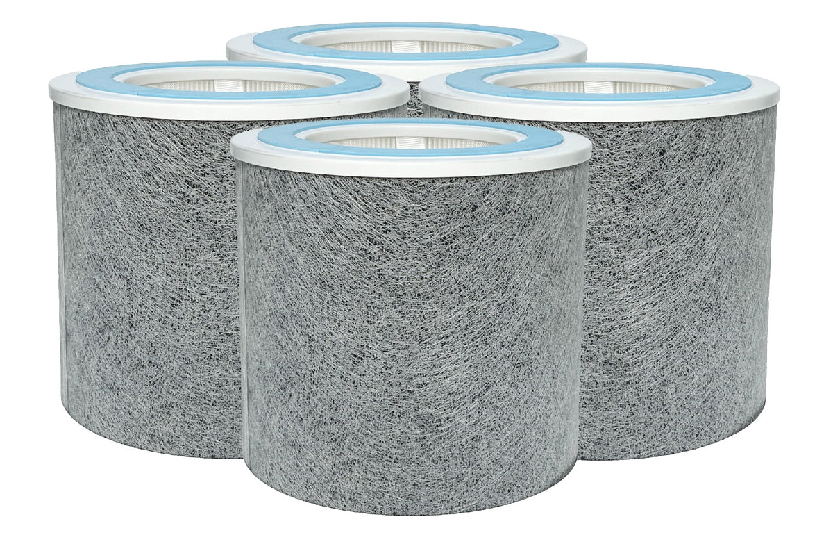 HP102 True HEPA Filter Replacement Activated Carbon For Shark Air Purifier HP102 HC452, 4 Packs