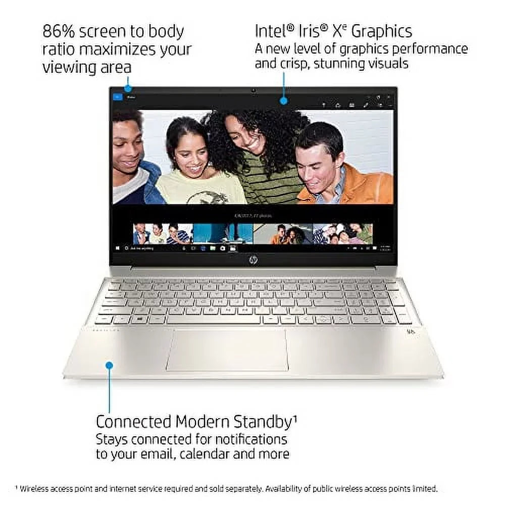 Pavilion 15-EG00 Laptop 2021 New, 15.6" FHD IPS Touchscreen, Intel i7-1165G7 4-Core, Iris Xe Graphics, 16GB DDR4, 512GB SSD, Backlit Keyboard, Wi-Fi 6, Card Reader, Win10 Pro, COU 32GB USB