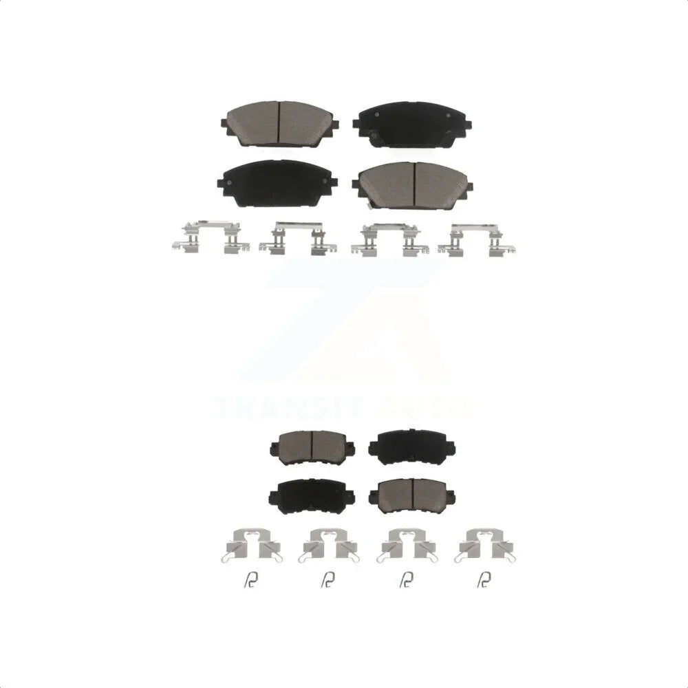 Front Rear Ceramic Brake Pads Kit For 2016-2018 Mazda CX-3 KCX-100524