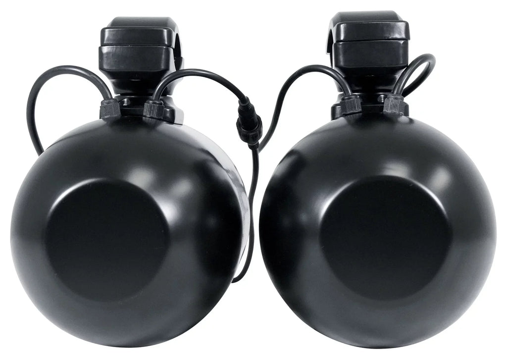 Pair Memphis Audio RNGR65FE Pods+LED Tower Speakers+Amp For 2018+ Polaris Ranger