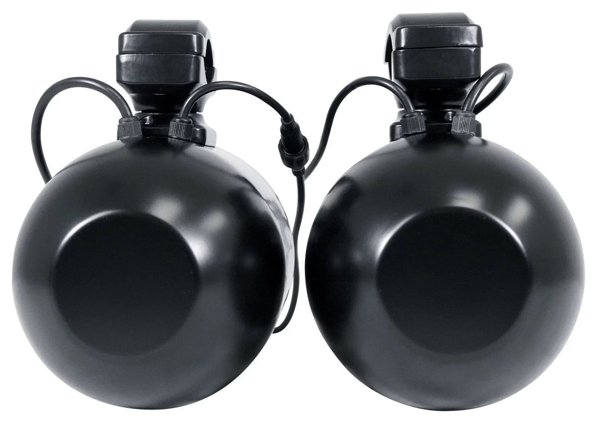 Pair Memphis Audio RNGR65FE Pods+LED Tower Speakers+Amp For 2018+ Polaris Ranger