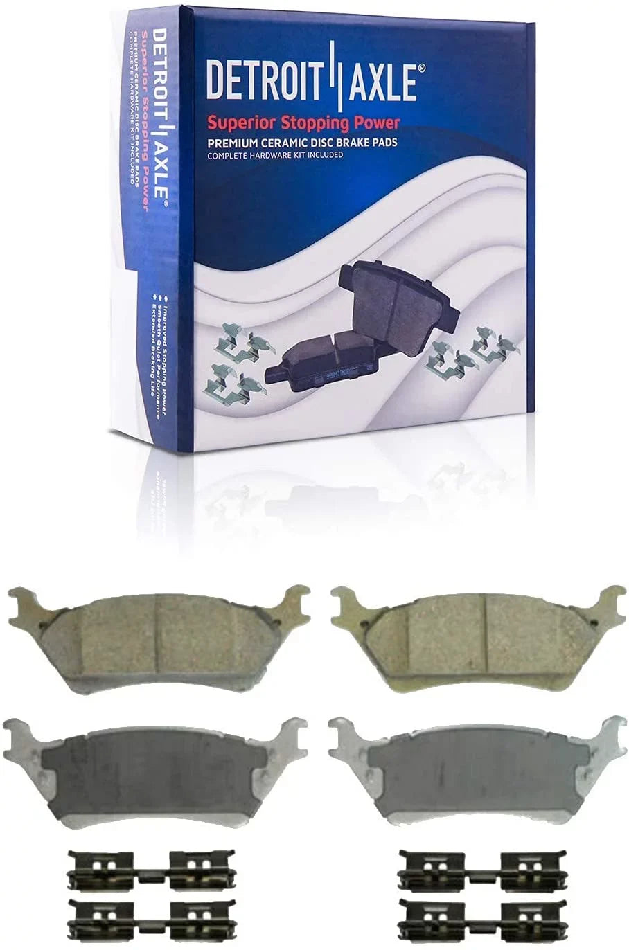 Detroit Axle - Rear Brake Kit for 2012-2020 Ford F-150 Replacement 2013 2014 2015 2016 2017 2018 2019 Disc Brake Rotors Ceramic Brakes Pads 6 Lugs : 13.70" Rotor