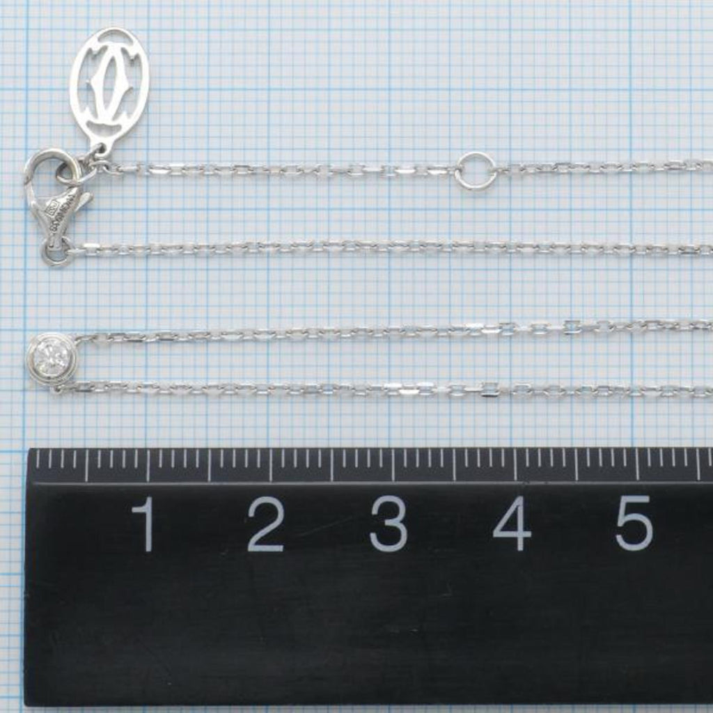 Pre-Owned Cartier D'Amour SM K18WG Necklace Diamond Total weight approx. 3.0g Approx. 41cm Similar (Good)