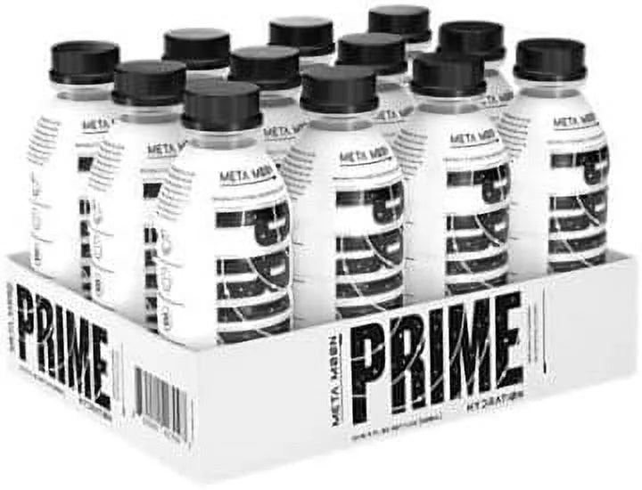 Prime Hydration with BCAA Blend for Muscle Recovery Meta Moon 12 Drinks, 16 fl oz. Each
