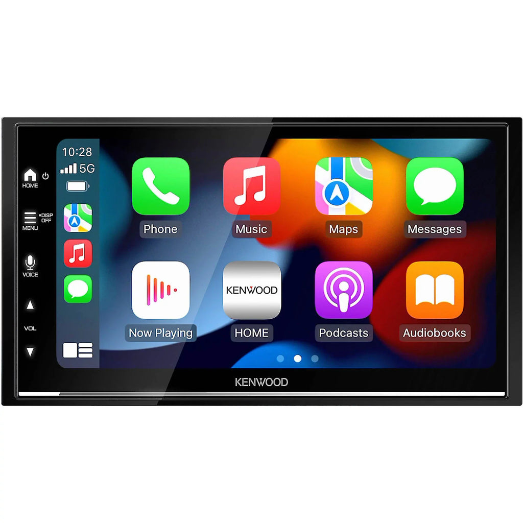 Kenwood DMX7709S Digital Multimedia Receiver with CMOS-320LP Multi-Angle Rear View Camera with License Plate Mounting