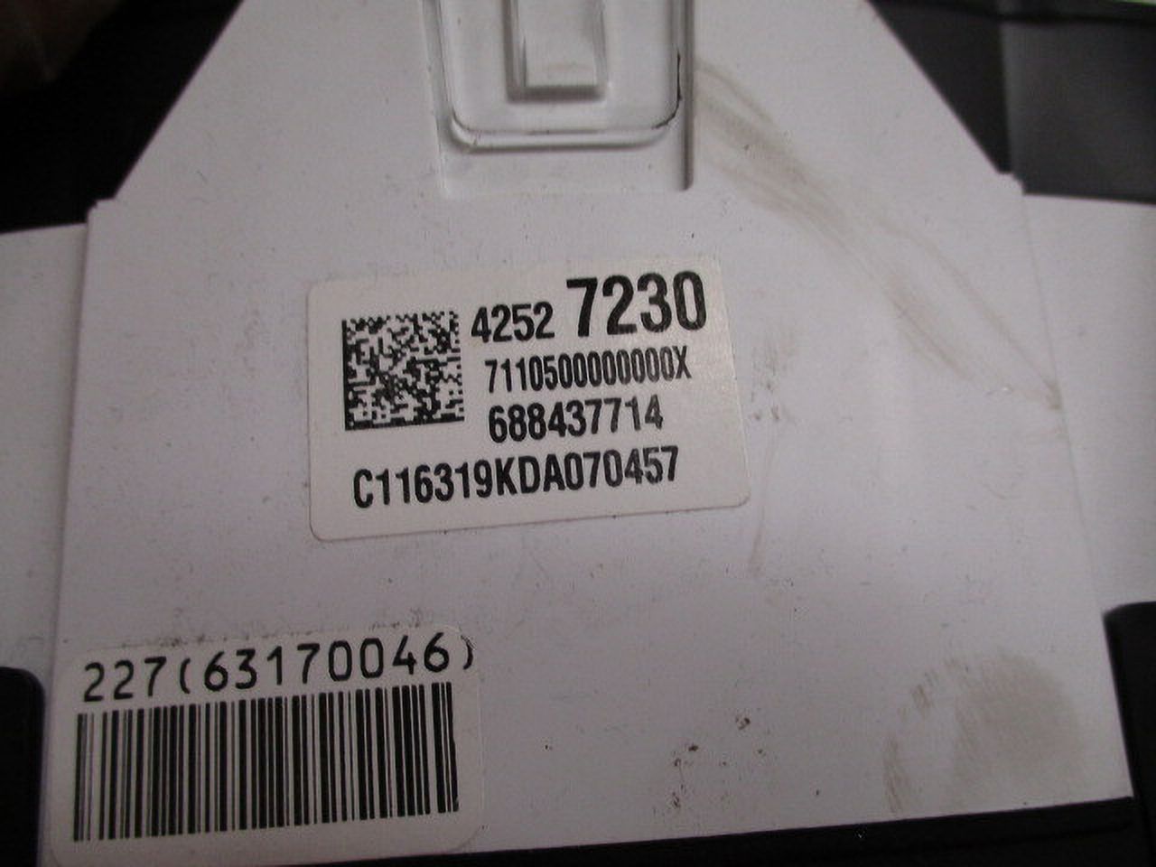 Pre-Owned 2017 Chevrolet Trax Speedometer Speedo Cluster MPH 82K OEM LKQ (Good)
