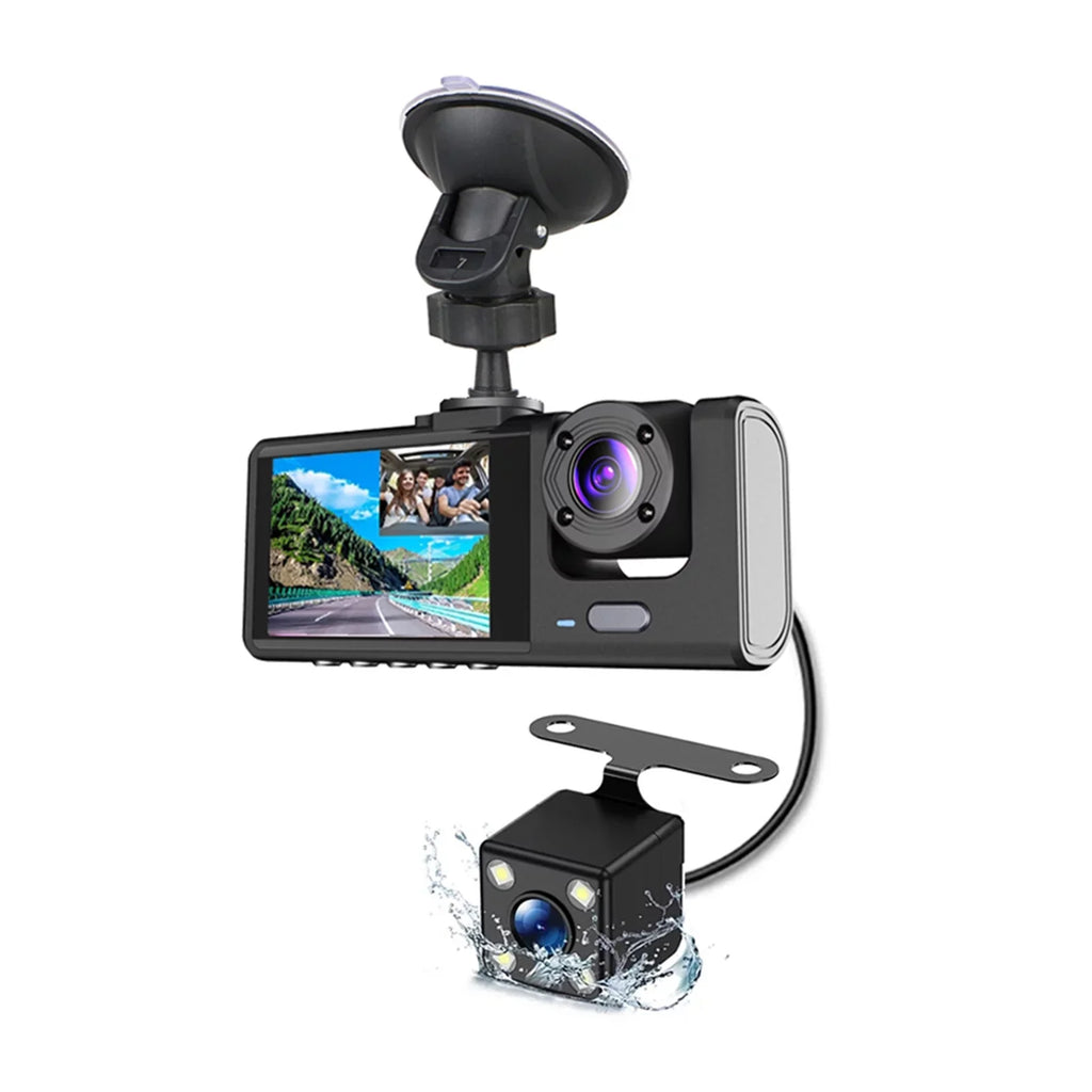 Moobody Versatile Dash Cam for Car Safety,3-in-1 Car Safety Dash Cam,1080P+720P+480p, Car Rearview Mirror