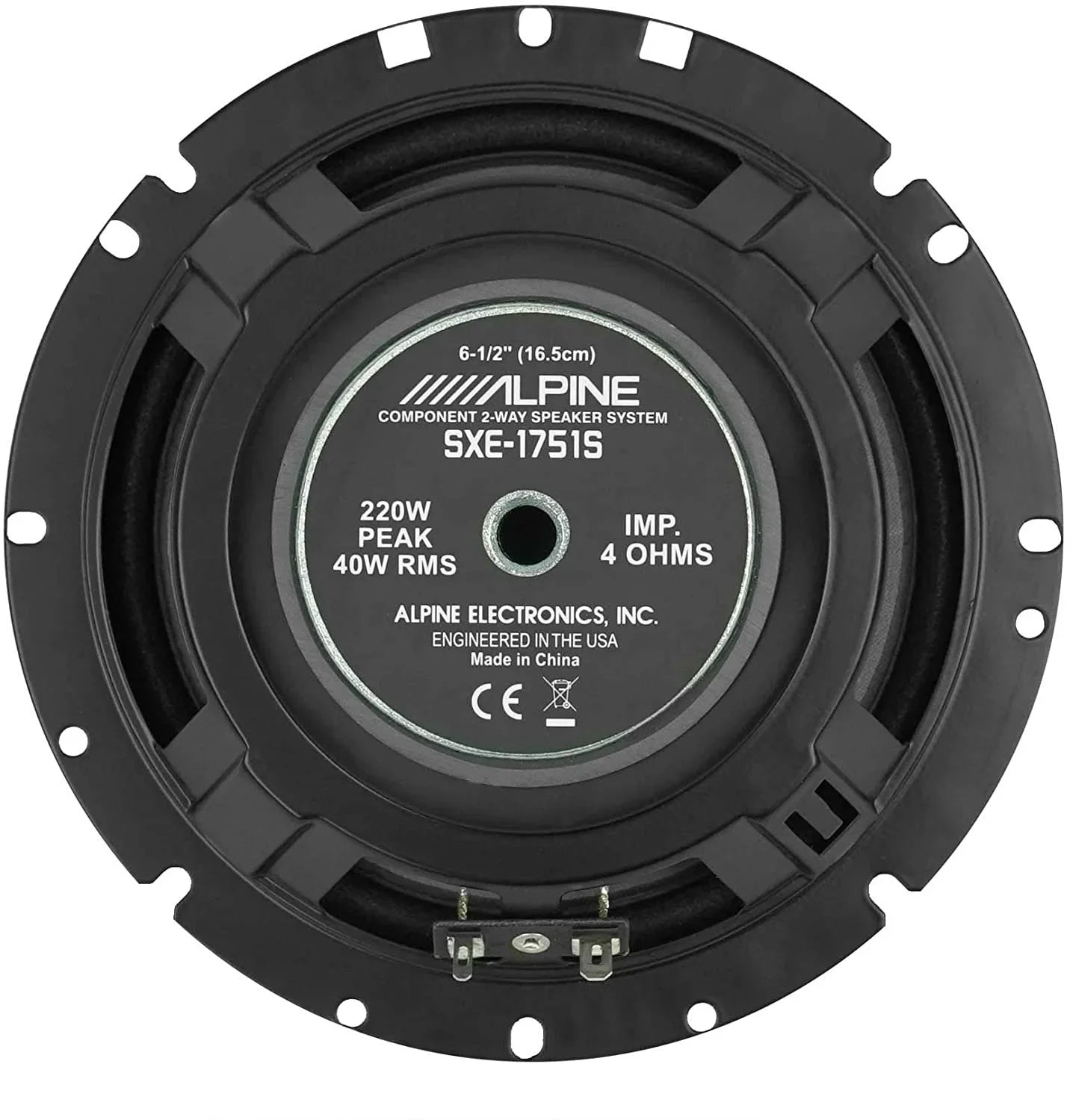 Alpine Sxe-1751S 6.5 Inch 6 1/2" 2-way Car Audio Component Speaker System