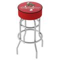 Trademark Gameroom Budweiser Clydesdale Red Bar Stool with Padded Saddle