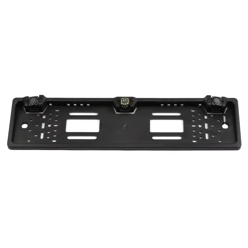 Nebublu Car Backup Camera, European License Plate Frame, 12 LED Rear View Camera, Reversing System, Parking Sensor
