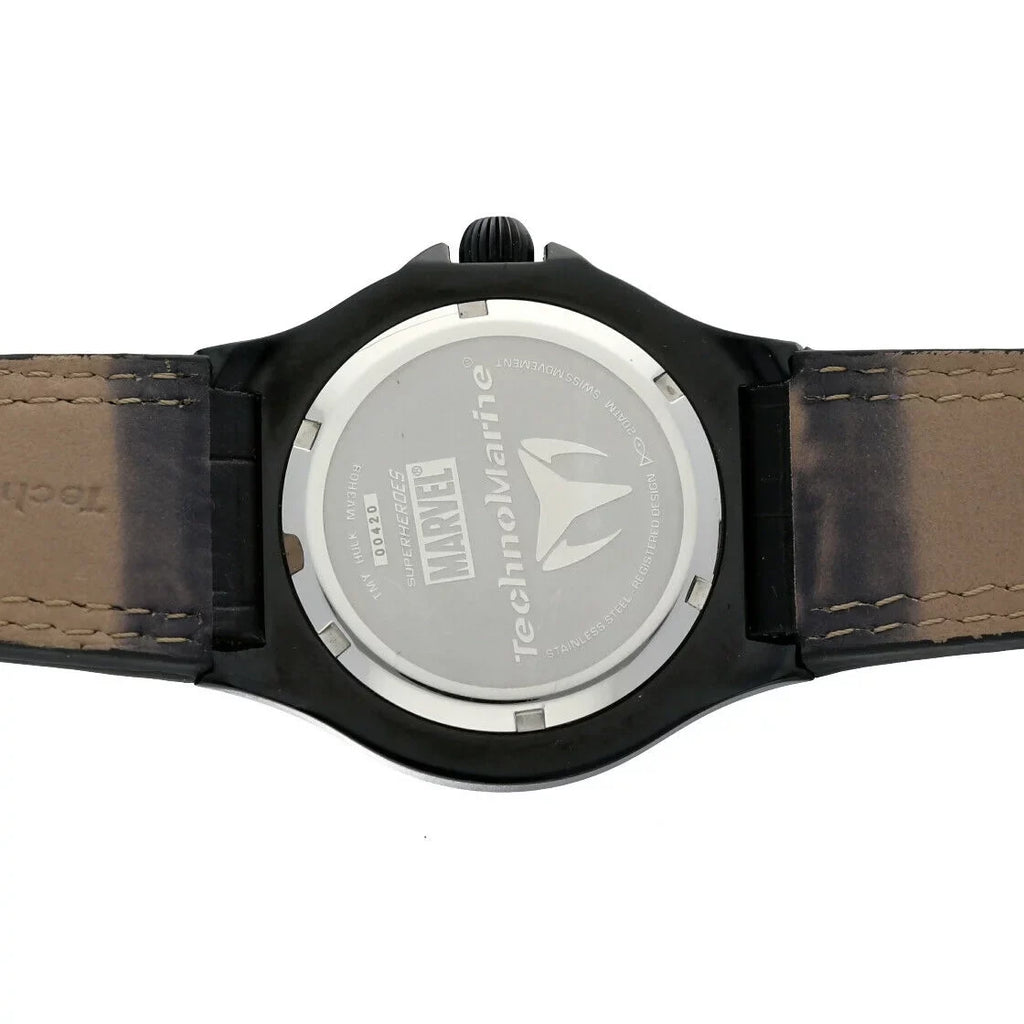 Technomarine Marvel Hulk MV3H08 PVD Plated Steel Leather Quartz Men's Watch