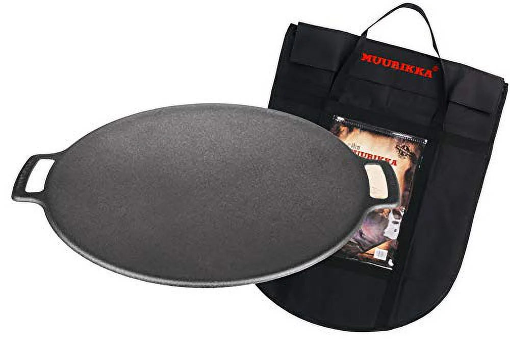 Muurikka Griddle Pan 48cm Grill for BBQ, Camping, Gas, Open Fire with Cover Bag