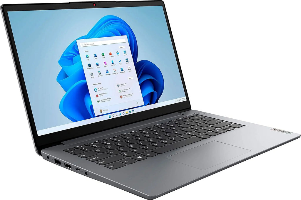 IdeaPad 1i 14" Laptop Computer, Intel Pentium Silver N5030 Processor, 4GB DDR4 RAM, 128GB eMMC + 64GB SD Card, WiFi 6, Bluetooth 5.1, 1-Year Office 365, Cloud Grey, Windows 11 S