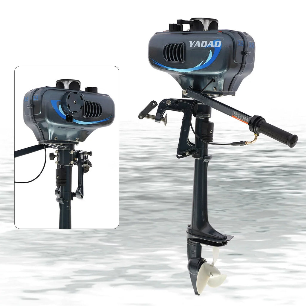 DENEST 3.5HP 2 Stroke Outboard Motor Fishing Boat Engine CDI Water Cooling 4000-5000rpm