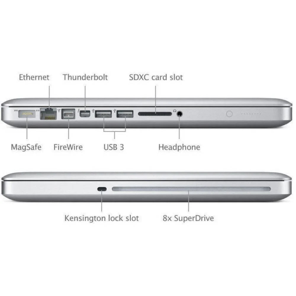 Restored Apple Pro Laptop Core i5 2.4GHz 4GB RAM 1TB HD 13" - MD313LL/A (2011) (Refurbished)