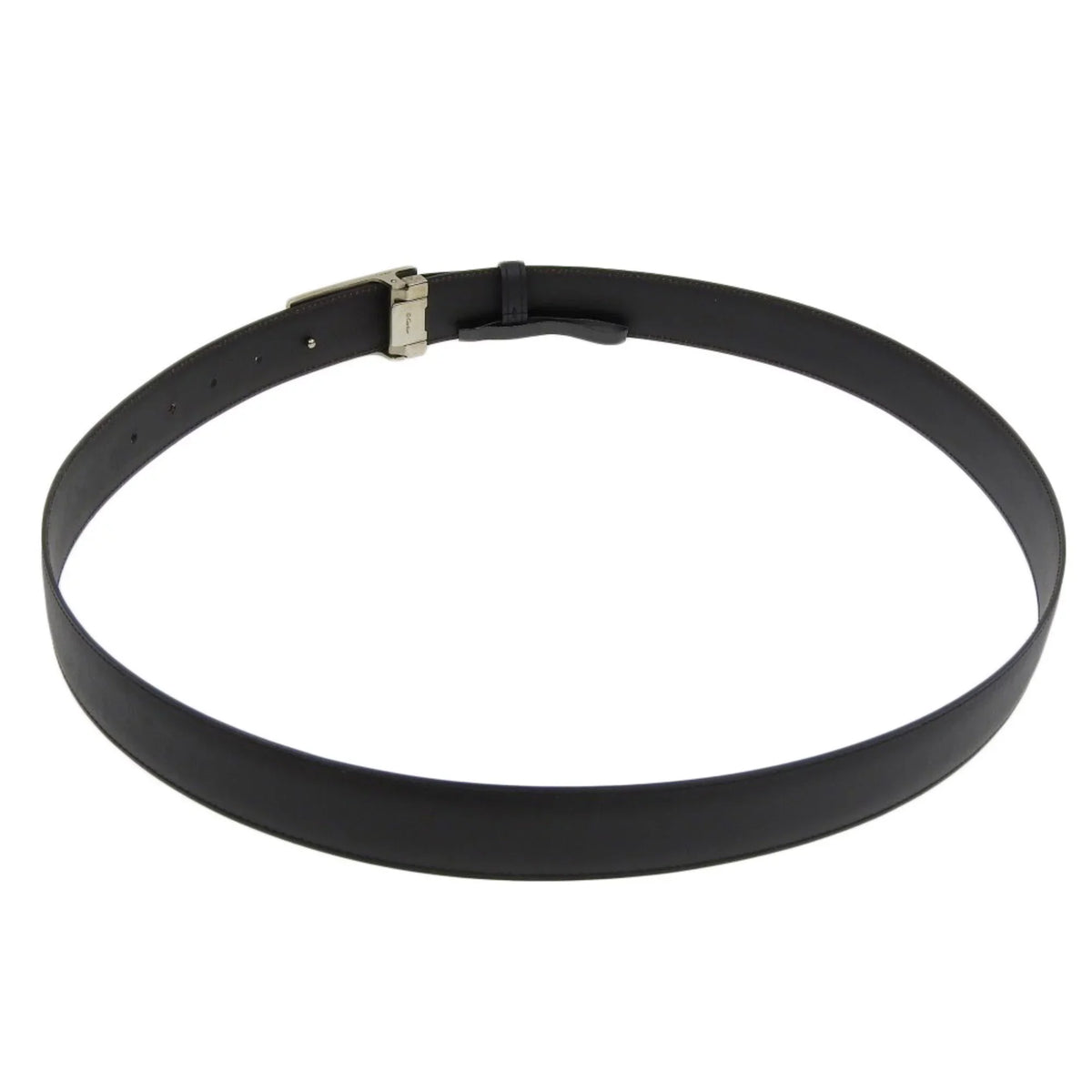 Pre-Owned Cartier CARTIER Happy Birthday Waist Belt Leather Black L5000405 (Good)