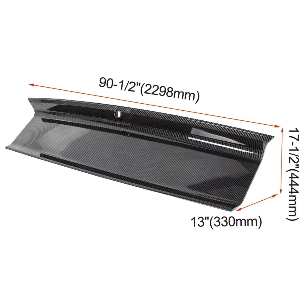 For Ford 2015-2021 Mustang Gt Carbon Fiber Print Rear Trunk Panel Decklid Cover