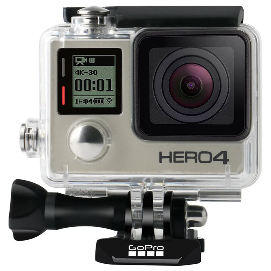 Restored GoPro Hero 4 Black Edition 12MP Waterproof Sports & Action Camera Camcorder 40m/131ft Underwater Waterproof Surf Diving Camera With Waterproof Housing Case (Refurbished)